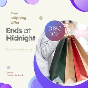 FREE Shipping Event ends at midnight 🌘 🛍🌜